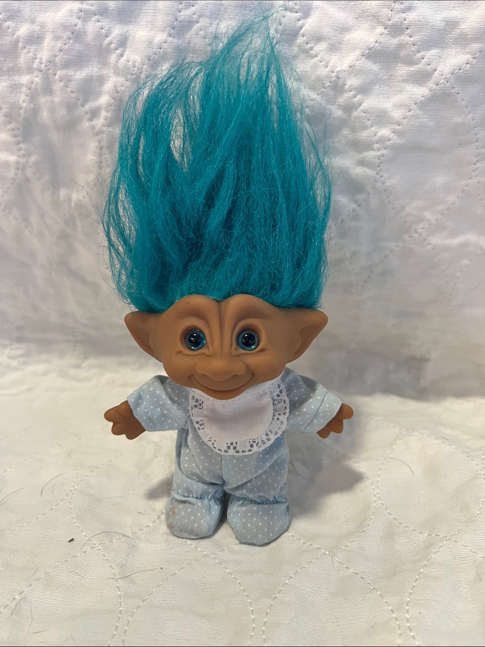 Blue Haired 1990 Troll Doll